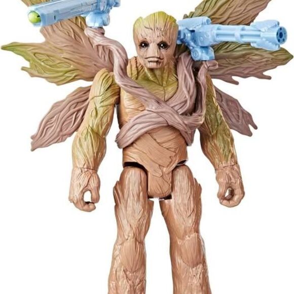 Blast 'N Battle Groot Action Figure, Marvel Titan Hero Series Guardians Galaxy - Picture 3 of 4